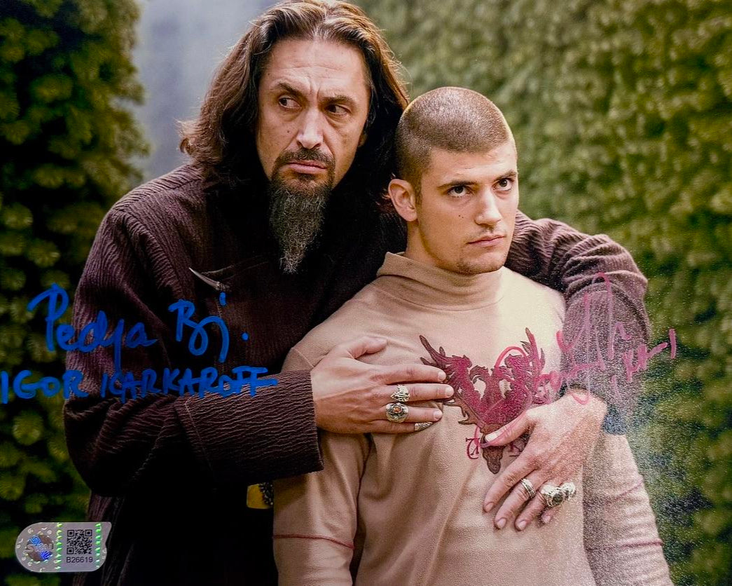 Pedja Bjelac & Stanislav Yanevski Signed 8x10 Photo (Harry Potter) - SWAU
